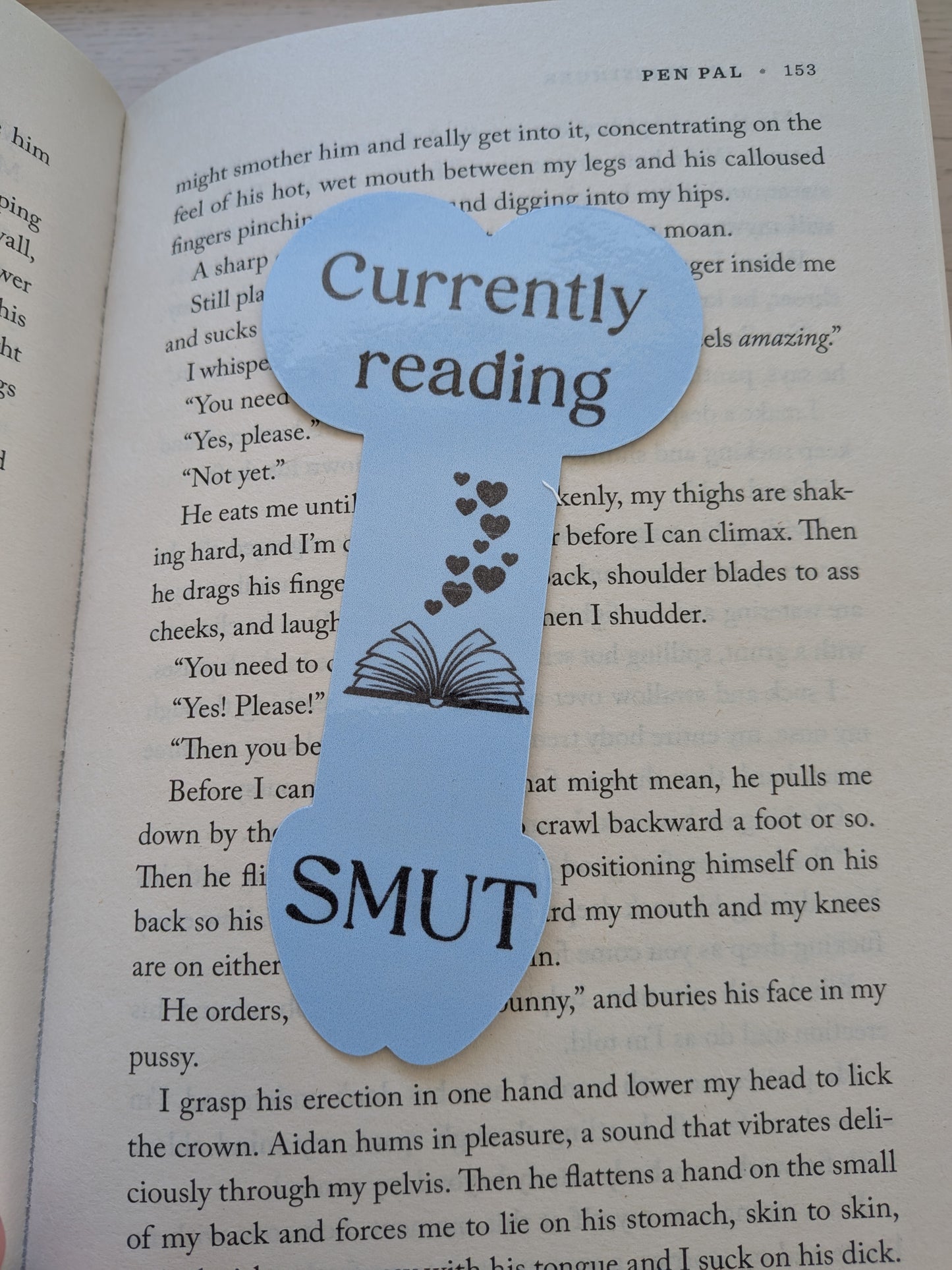 Rude penis shaped bookmarks