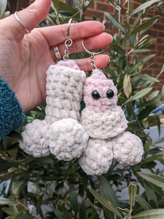 Peekaboo Keyring - crochet