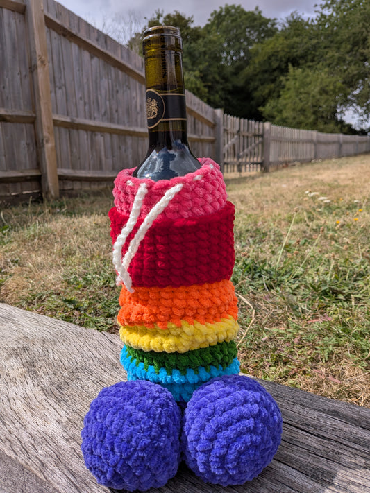 PDF Pattern: Peekaboo Willy Wine Cover - PDF crochet pattern