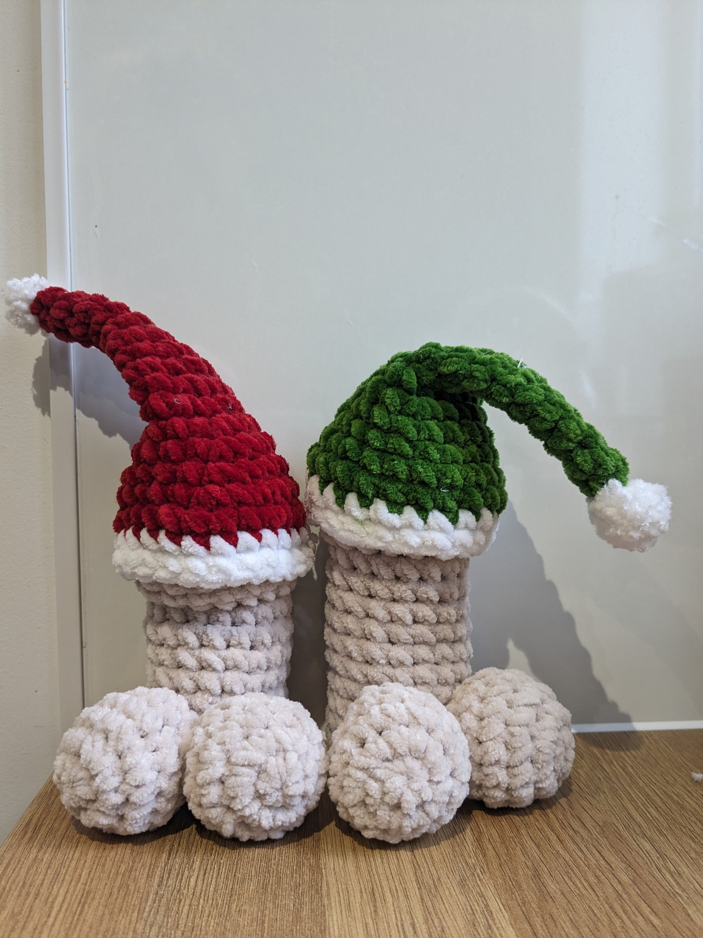 Christmas Peekaboo Willy, Handmade Crochet Item