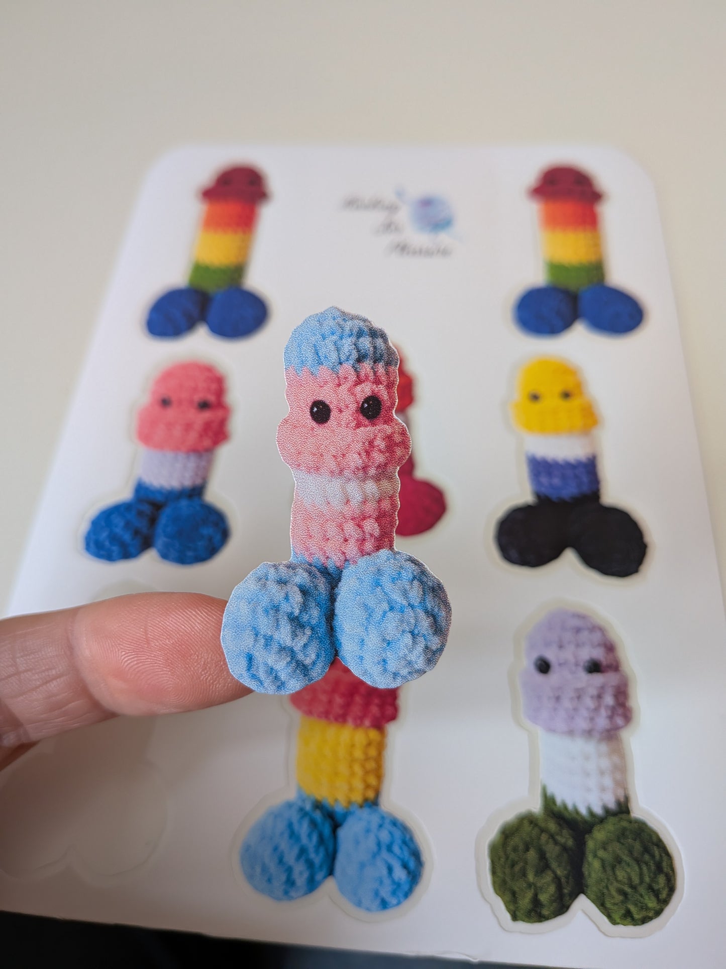 Peekaboo Peen Pride Stickers