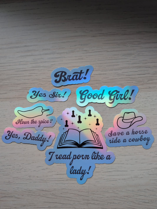 Stickers Bookish themed