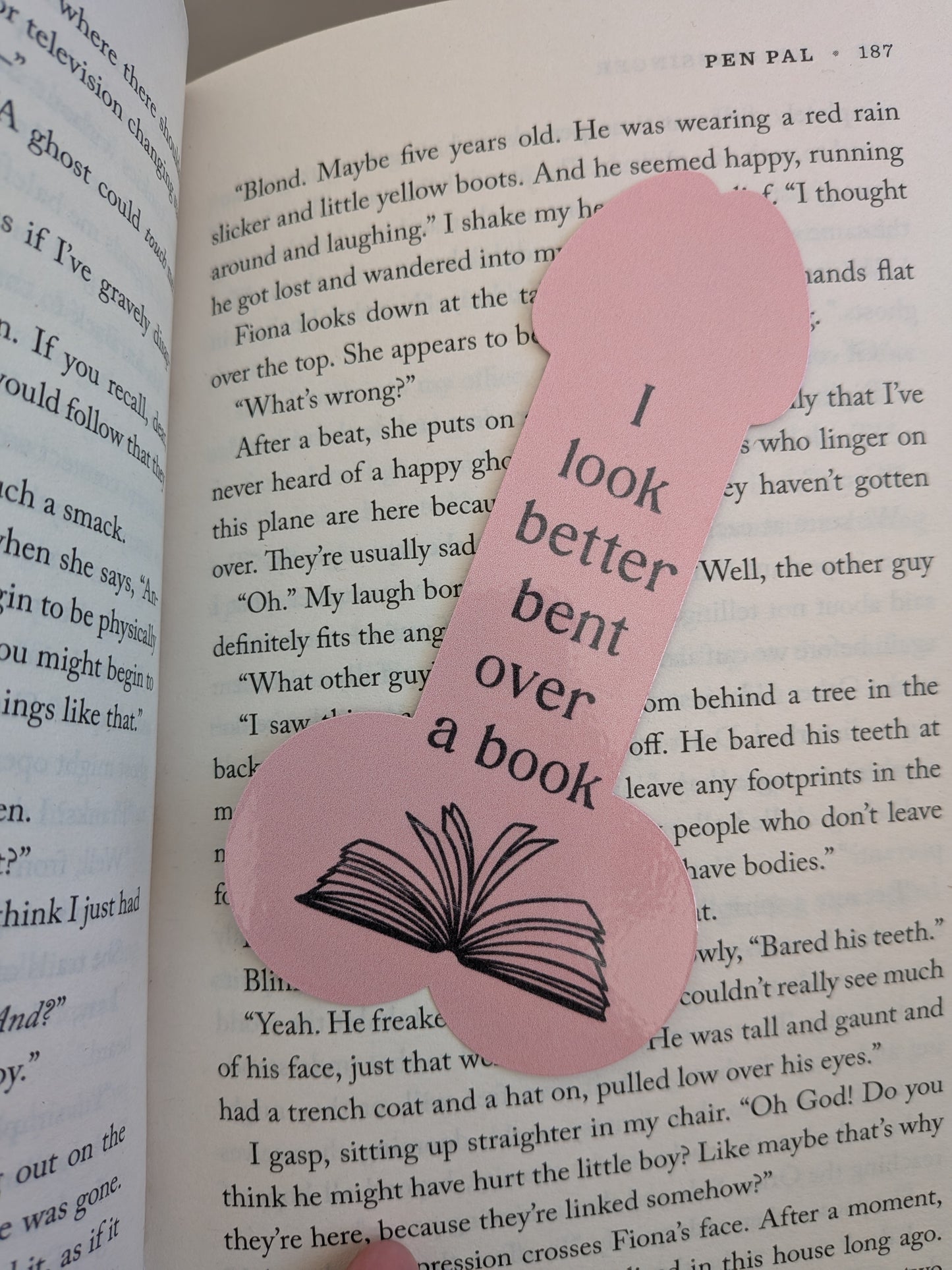Rude penis shaped bookmarks