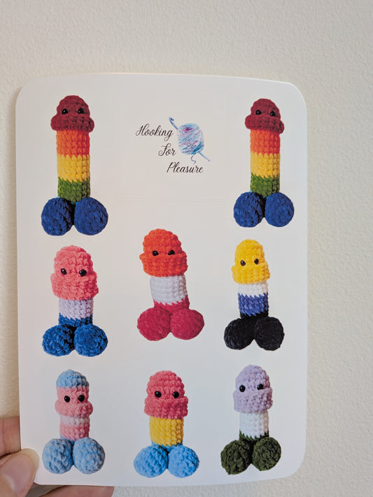 Peekaboo Peen Pride Stickers