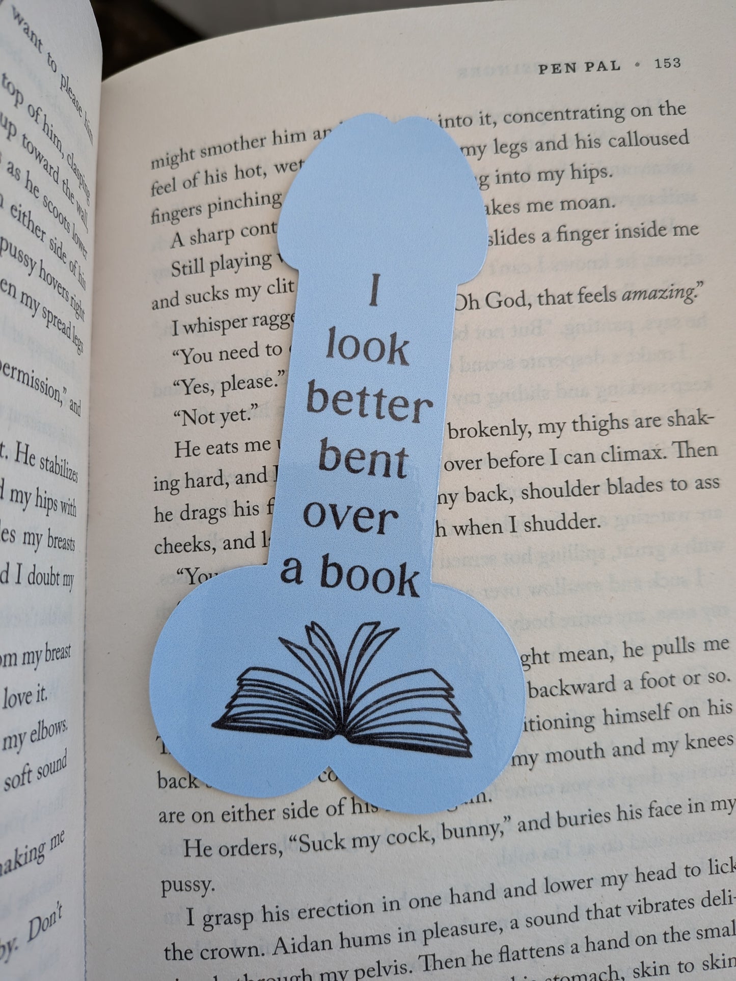 Rude penis shaped bookmarks